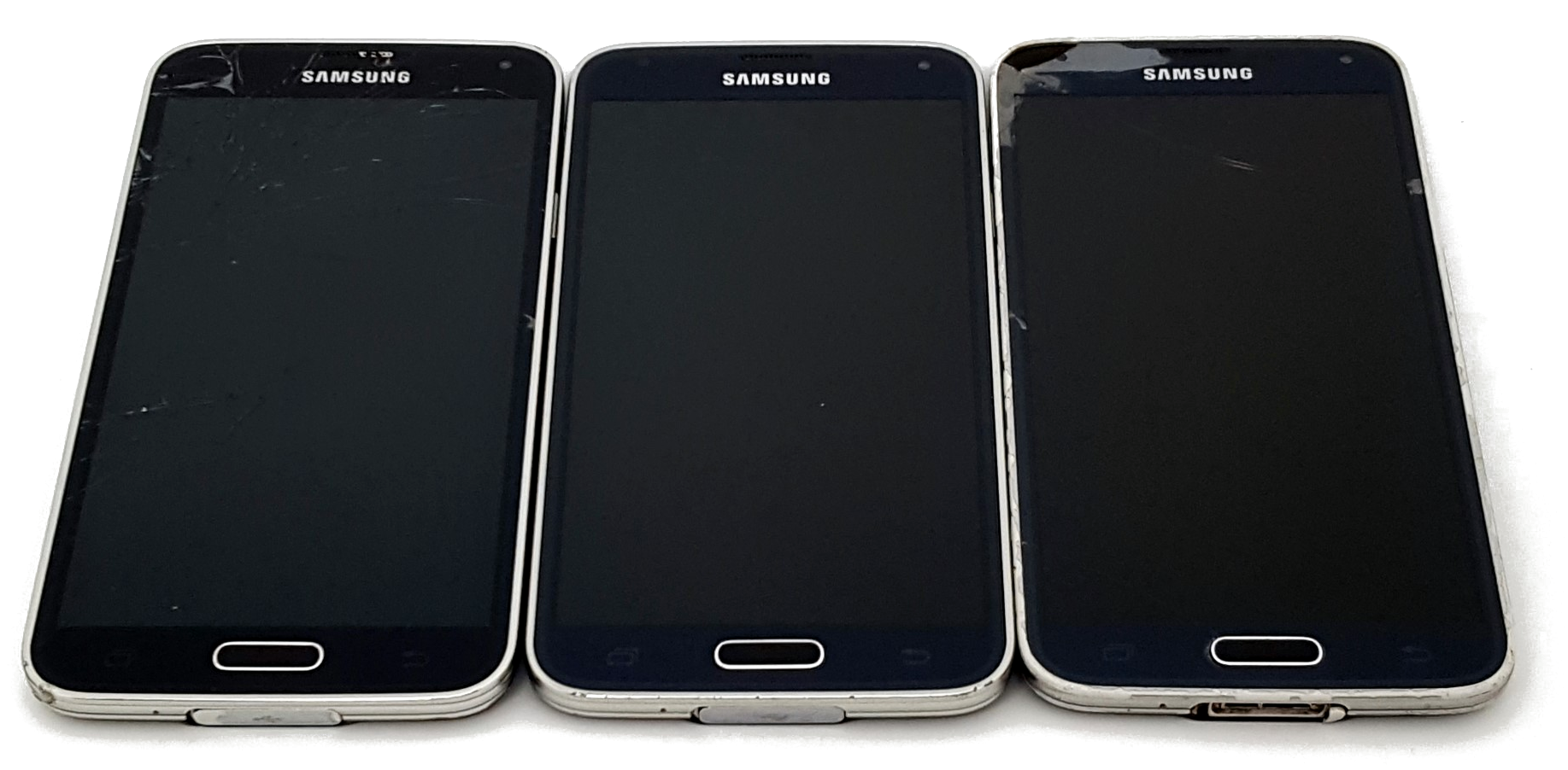 Power on, Bad Digi (Digitizer) images of Wholesale Used Samsung Galaxy S5 Smartphone phones